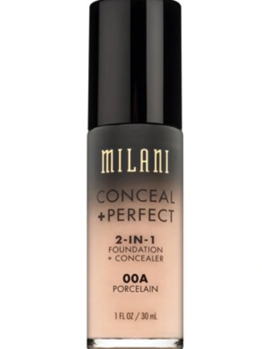 Milani Conceal + Perfect 2-in-1 Foundation + Concealer — Porcelain (00A)
